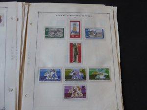 Germany and Area 1975-1977 Mint/Used Stamp Collection on Scott Int Album Pages