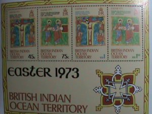 ​BRITISH INDIAN OCEAN TERRITORY STAMP:1973 SC#53a-17TH CENTURY-CRUCIFIXION MNH