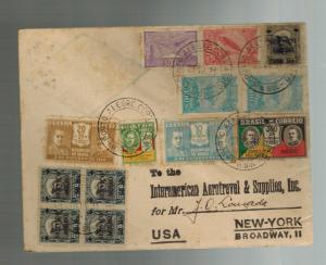 1931 Porto Alegre Brazil DOX First Flight Cover to USA