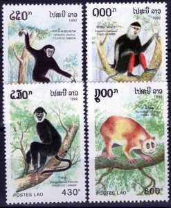 ZAYIX Laos 1098-1102 MNH Monkeys Animals Wildlife Apes 100323S56