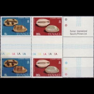 TUVALU 1980 - Scott# 129-30 Seashells Pairs 8-20c NH