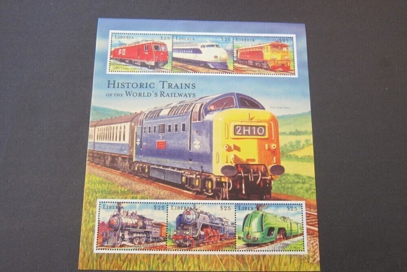 Liberia trtain sheets set MNH