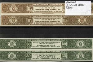 Panama Stamps 2 Liquor Proof Pairs