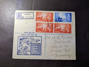 1948 Registered England British Channel Islands Liberation First Day Cover FDC