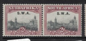 South West Africa SG 60 Pair MOG (2fek)