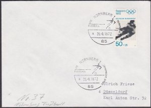 GERMANY 1972 Olympic Games cover special pmK FOOTBALL......................A3316