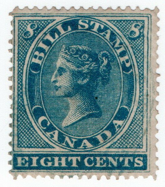 (I.B) Canada Revenue : Bill Stamp 8c (1864)