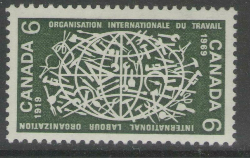CANADA SG635 1969 ANNIV OF INTERNATIONAL LABOUR ORGANISATION MNH