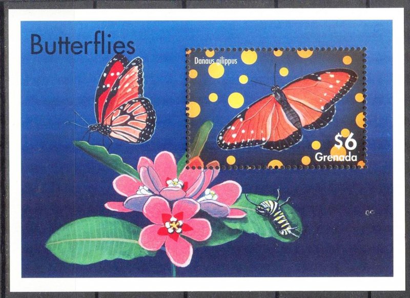 Grenada 2000 Butterflies S/S MNH