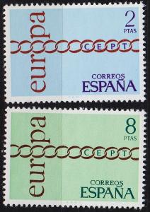SPANIEN SPAIN [1971] MiNr 1925-26 ( **/mnh ) CEPT
