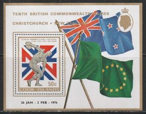 1974 Cook Islands - Sc 577 - MNH VF - 1 SS - Commonwealth Games