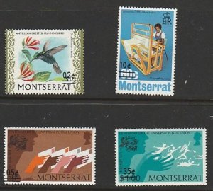 MONTSERRAT #314/8 MINT NEVER HINGED