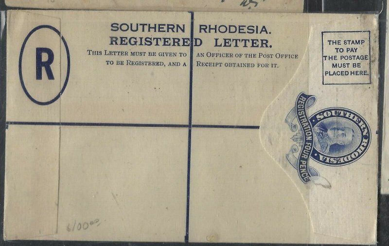 SOUTHERN RHODESIA  COVER  (P1002BB)  KGV 4D RLE UNUSED