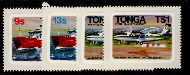 TONGA QEII SG813-816, 1982 inter-island transport set, NH MINT.