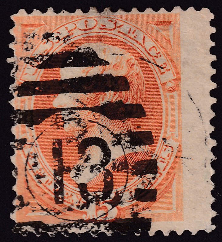 #163 Used, Fine, Very wide stamp (CV $150 - ID27557) - Joseph Luft