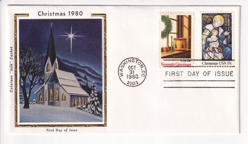 1980 Washington, D.C., Christmas, Colorano Cachet, FDC (S31058)