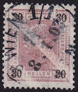 Austria - 1901 - Scott #78a - used - WIEN 8 pmk