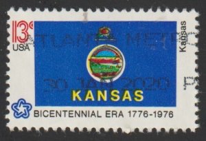 SC# 1666 - (13c) - State Flags: Kansas -  USED single