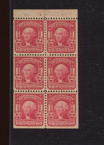 319g Washington Mint POSITION A Booklet Pane of 6 Stamps (By 1454)