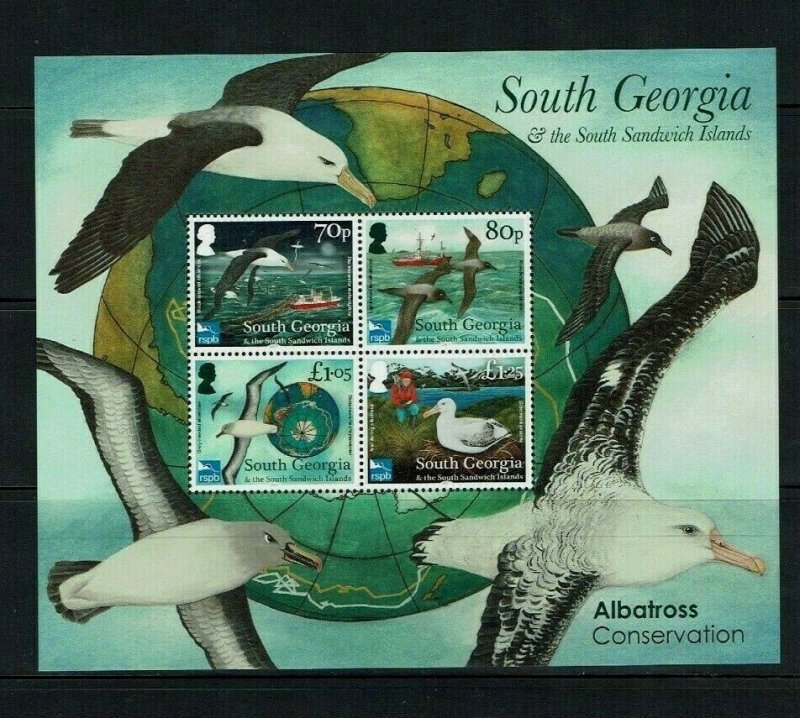 South Georgia: 2017, Albatross Conservation,  miniature sheet, MNH