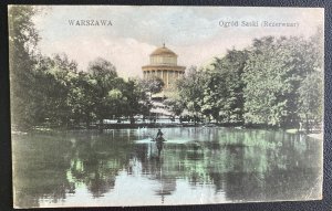 1912 Warsaw Poland Russia Picture Postcard Cover To Paris France