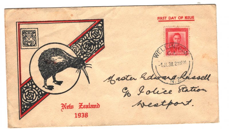 New Zealand Sc#227 Used First Day Cover