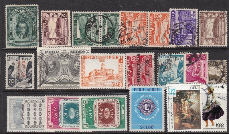 PERU  ^^^^  OLDER   mint & used   collection@ lar2021peru