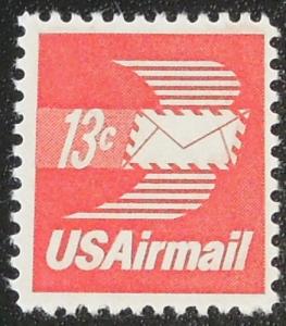 1973 13c Winged Airmail Envelope Scott C79 Mint NH