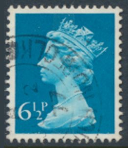 GB  Machin 6½p SG X872 1 band  Used SC# MH60  see scans & details