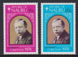 Nauru 1974 Christmas Scott (118-19) MNH