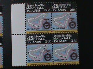 ​MARSHALL ISLANDS-1984 SC#43-GATEWAY TO THE WESTERN PACIFIC MNH-BLOCK-Vf
