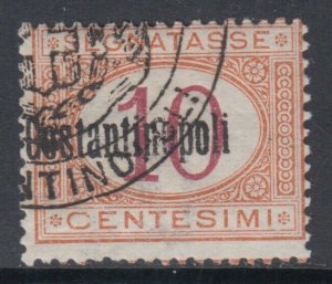 Italy Costantinopoli - Sassone Tax n.1 MH* Signed Biondi - cv 130$