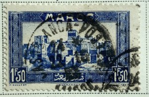 AlexStamps FRENCH OFFICES IN MOROCCO #141 VF Used 