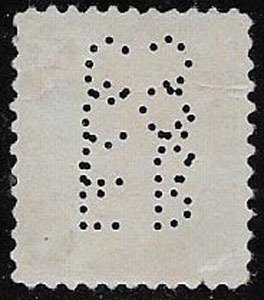 U.S. stamp, Sc 570,  used, perfin