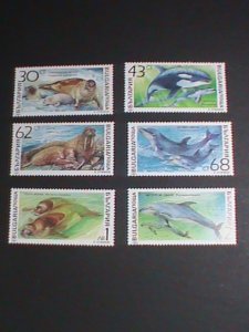 BULGARIA -1991 SC#3665-70- BEAUTIFUL LOVELY DOLPHINS & SEA LIONS MNH VERY FINE