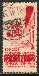 MEXICO 751, 2c Census, 1940. Used. VF. (993)