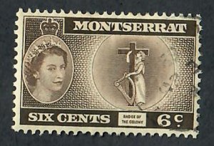 Montserrat #134 used single