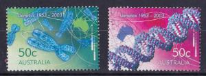 Australia 2003 Genetics 50c DNA Pair Used