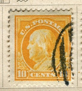 USA; 1912-17 early Presidential series issue fine used 10c. value