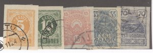 Estonia, Scott #29-33, Used