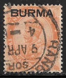 Burma 6: 2a6p George V, used, AVG