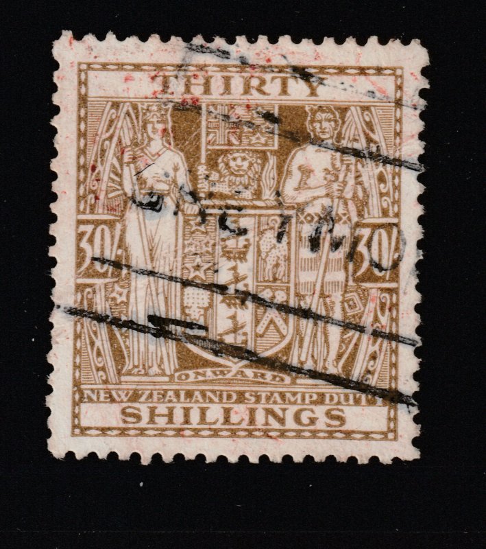 New Zealand a postally used 30/- Arms  single watermark