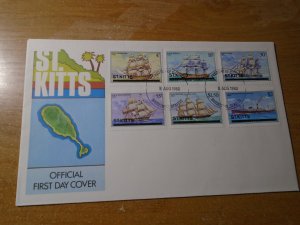 St Kitts  #  38-43  FDC