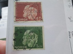 Norway #401-2 used set  2026 SCV = $1.00