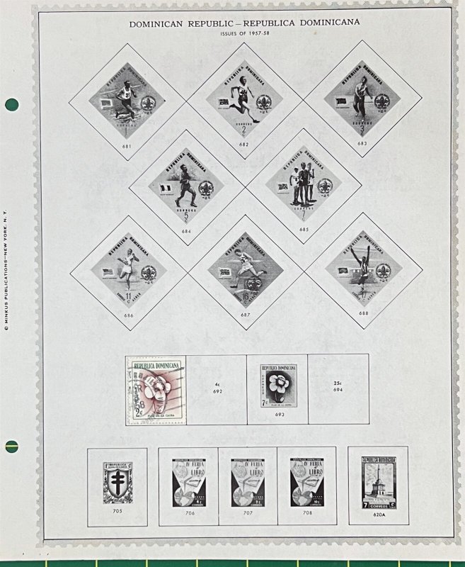 Dominican Rep. Stamp Collection approx. 85 Stamps Mint & Used ZAYIX 0825BB3704