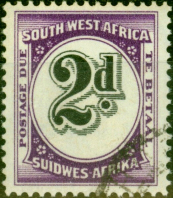 South West Africa 1959 2d Black & Reddish Violet SGD53 V.F.U