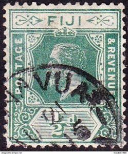 FIJI 1912 KGV ½d Green SG126 Used