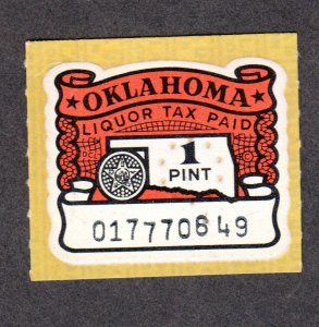 Oklahoma State Revenue, Liquor SRS # L5 MNH Lot 230719 -01