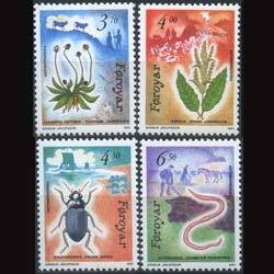 FAROE IS. 1991 - Scott# 216-9 Flowers and Fauna Set of 4 NH