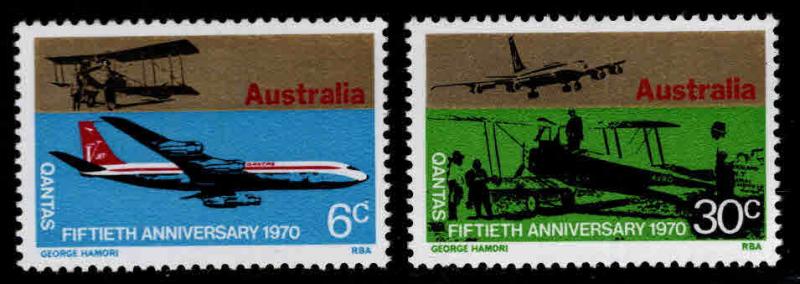 AUSTRALIA Scott 491-492 MNH**Quantis Airline set